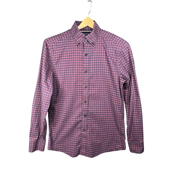 Charles Tyrwhitt Other - Charles‎ Tyrwhitt COTTON SLIM FIT Mens Size S Blue Red Plaid Dress Shirt